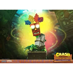 First 4 Figures Crash Bandicoot Mini Aku Aku Mask Exclusive Companion Edition 16" Resin Statue